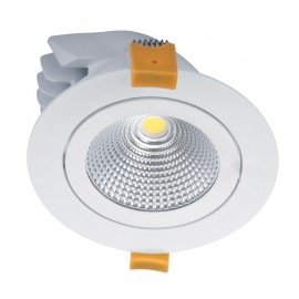 Domus-SCOOP-25 Round 25W Adjustable LED Downlight - White Frame / Black Frame